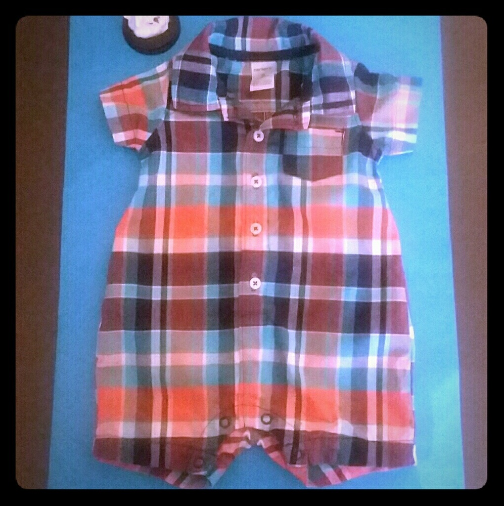 CARTER'S PLAID BODYSUIT